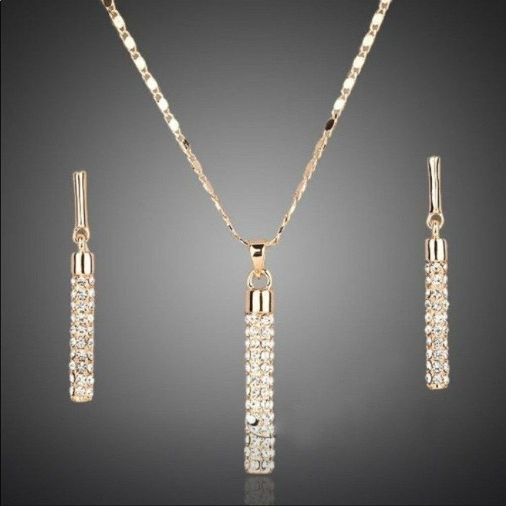 2/$25 Gold Drop Earrings & Necklace
